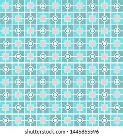 
square pattern design and simple circle - vector