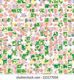 Square pattern in fashion trend colors
