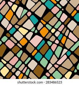 Square pattern in fashion trend colors