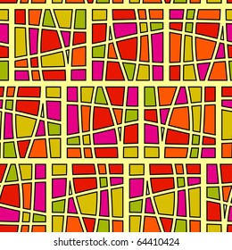 Square pattern in fashion trend colors