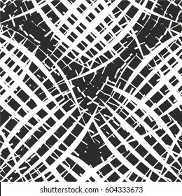 A square in the pattern, a fresco, a wave. Mosaic, seamless vector background.
