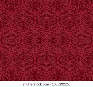Square pattern with geometric Ornament. Vector design FOR tile, carpet, tablecloth fabric, pillow, bags, cover.