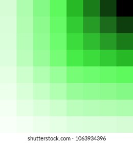 Square pattern green color abstract on background