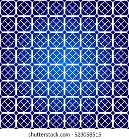 square pattern on blue background