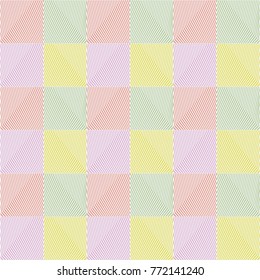 Square pattern pastel color 