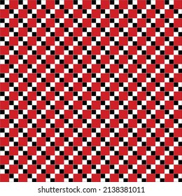 square pattern red and black background