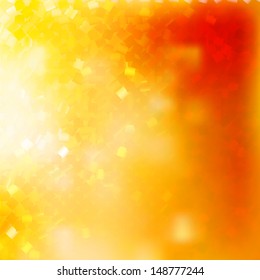 Square pattern in red and orange colors. EPS 10 vector file included