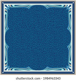 square pattern for a scarf in oriental style