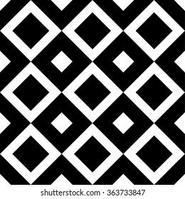 Square pattern. Seamlessly repeatable monochrome background with square shapes.