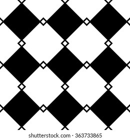 Square pattern. Seamlessly repeatable monochrome background with square shapes.