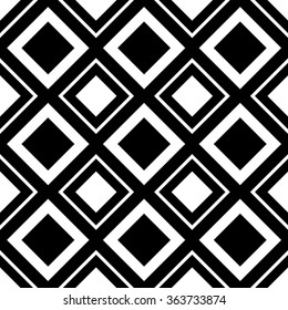 Square pattern. Seamlessly repeatable monochrome background with square shapes.