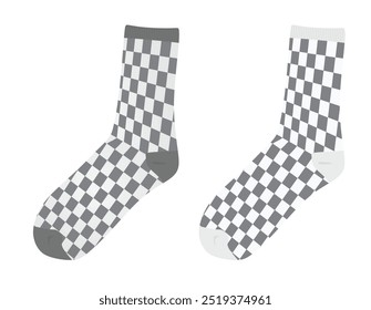 Padrão quadrado sock. ilustração vetorial