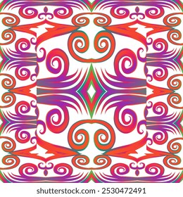Patrón cuadrado Batik tradicional indonesio para decorar diseños de azulejos, paredes, pisos y productos textiles comerciales