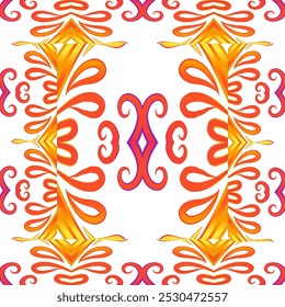 Patrón cuadrado Batik tradicional indonesio para decorar diseños de azulejos, paredes, pisos y productos textiles comerciales