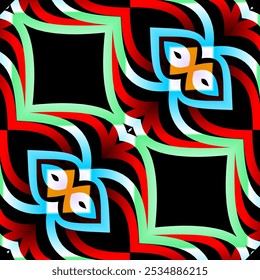 square pattern Traditional Indonesian batik for decorating tile designs, walls, floors and commercial textile products