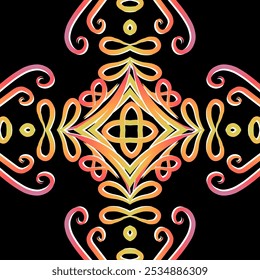 square pattern Traditional Indonesian batik for decorating tile designs, walls, floors and commercial textile products