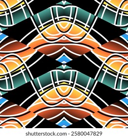 square pattern Traditional Indonesian batik for decorating tile designs, walls, floors and commercial textile products