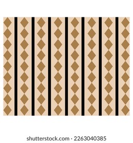 Square Pattern V51 Patch Streetwear, Urban Design Brown and Black Colors Patch Commercial Use