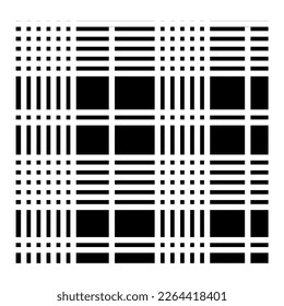 Square Pattern V52 Patch Streetwear, Urban Design White and Black Colors Patch Commercial Use