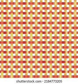 Square patterns arranged in a colorful grid. It consists of red and yellow. Often used as a pattern on fabrics, carpets, bedspreads, handkerchiefs, tablecloths, dresses, tiles, gift wrap, scarv, toys.