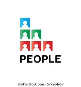 square people logo template