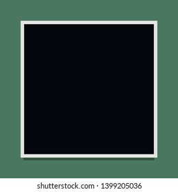 square photo frames on a bright background