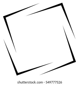 Square Photo, Picture Frame, Picture Border. Conceptual Crosshair, Viewfinder Square