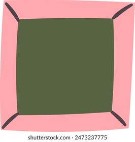 Ilustración vectorial de marco de imagen cuadrado