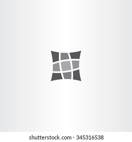 square pillow vector icon design symbol