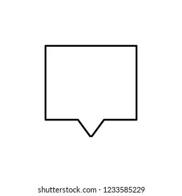 square pin sign icon. Element of navigation sign icon. Thin line icon for website design and development, app development. Premium icon
