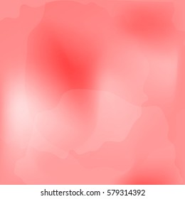 Square pink background with blurry spots.  Vector illustration.
