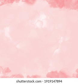 Square pink watercolor vintage background