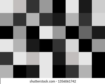 square pixel in grey tone color background. white and black censored pattern background.