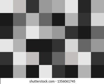 square pixel in grey tone color background. white and black censored pattern background.