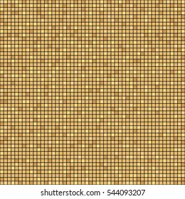  square pixel mosaic background in gold