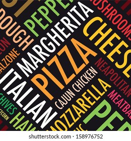 a square pizza background