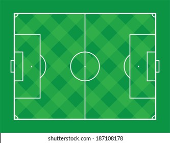 Square plaid pattern Soccer field