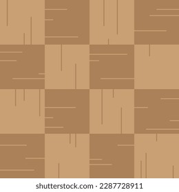 Square planks form a pattern
