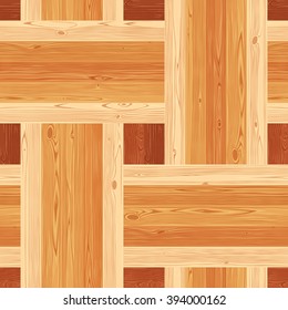 Square platting parquet seamless floor texture. Editable vector pattern in swatches.