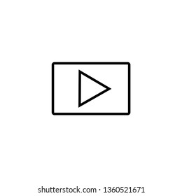 Square play Icon.  button vector icon  . Symbol of playing .