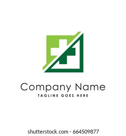 square plus medical logo template