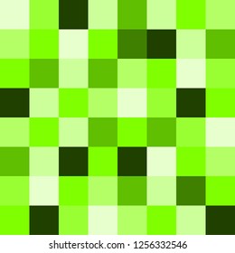 Square polygon shape digital art pattern abstract mix green color background vector