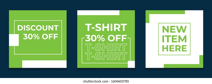 Square post banner template for social media. Modern promotion banner template for sale and discount. Anyone can use this design easily.