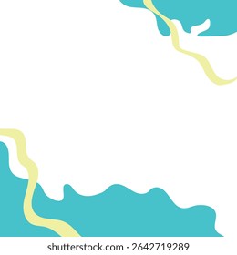 square post frames template illustration poster design