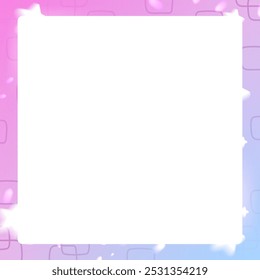Square Post template. Purple gradient with a soft stars with white Overlay Background. Text-Friendly Background. Stock vector illustration in realistic style.