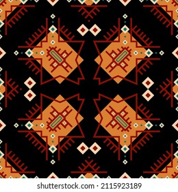 Square print with geometric ornament. Design for a scarf, shawl, plaid, pareo, hijab, scarf and other textiles. 