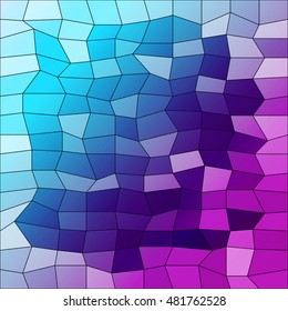 square purple and blue polygonal background. vector illustration. for design, presentation, wallpaper