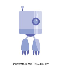 viereckiges Roboterzukunftssymbol