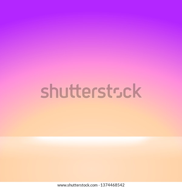 Square Purple Yellow Gradient Colors Soft Stock Vector Royalty Free