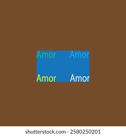 In a square I put several words